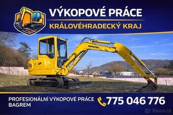 Nabízím výkopové práce pásovým bagrem