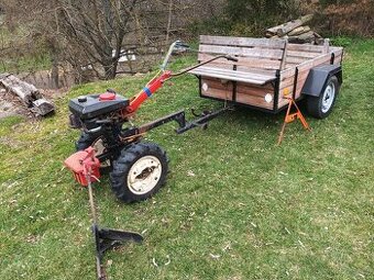 Kultivátor Vari DSK-317 s vozíkem a pluhem