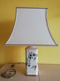 Rustikální porcelánová ručně malovaná lampa