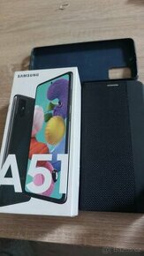 Mobilní telefon Samsung A51, obal,pouzdro a nabíječka