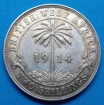Stříbrná mince r. 1914 král Jiří V.