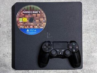 - PS4 Sony Slim konzole 500GB+ Minecraft -