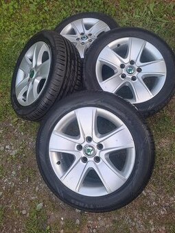 Alu kola 5x112 originál Škoda Octavia II 205/55 R16