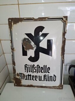 Smaltivaná cedule WWII