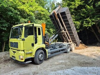 Man 6x4 hákový nosič kontejneru