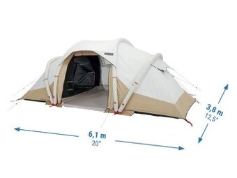 QUECHUA Nafukovací stan Air Seconds 4.2 F&B | 4 osoby | 2 lo