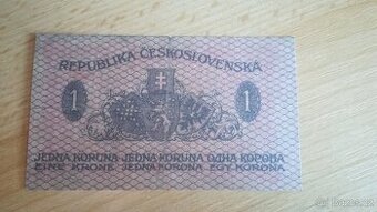 Kopie vzácných 1 republikových bankovek - Mucha -