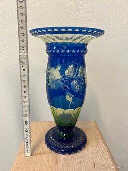 Starožitné broušené české křišťálové sklo