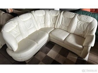 Luxusní rohová kožená sedací souprava, 2752