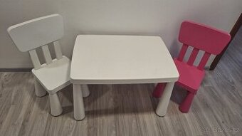 Dětský stůl a židle Ikea Mammut