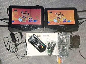 Přenosné DVD - dvě obrazovky