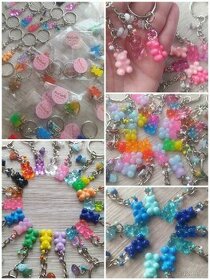 Přívěsek gumový medvídek s minerály