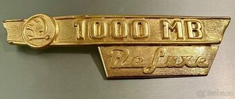 Štítek znak ŠKODA 1000 MB De Luxe