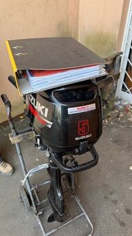 Lodni motor Suzuki DF 5hp 4takt dlouha noha, servi historie