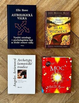 Knihy astro, Miguel Ruiz, Rhonda Byrne...