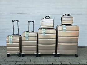 Sada 6 cestovních kufrů zlata, šedá