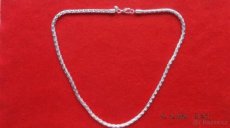 Stříbrný náhrdelník, 50 cm,