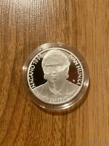 Stříbrná mince Ivan Hlinka proof