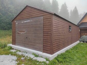 Plechová garáž 4x5m. - 1
