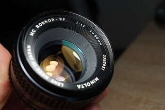 Minolta MC Rokkor-PF 50mm f/1.7 – pěkný exeplář