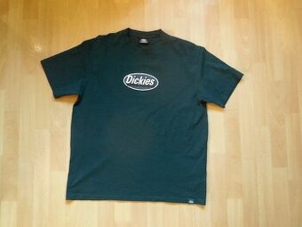 pánské Dickies khaki zelené tričko kapsa kr.ruk bavlna XXL