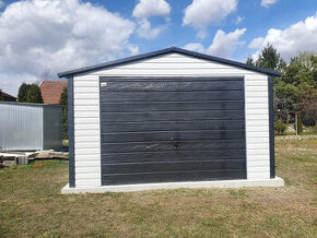 Moderná plechová garáž 4x6m