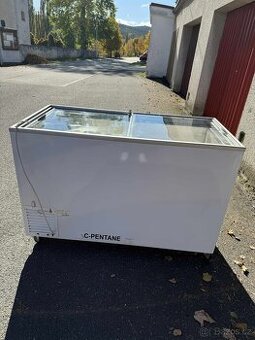 Prosklený pultový mrazák TEFCOLD IC400SC Plně funkční