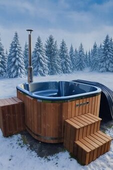 Koupací sud (ThermoWood - full set) hranatý