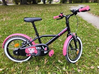 Dětské kolo 16 ( + přídavná kolečka + přilba )