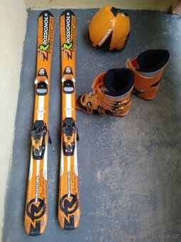 Lyžařský set Rossignol, lyže 120, lyžáky, přilba