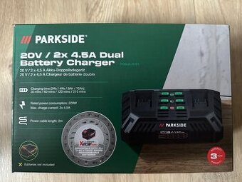 PARKSIDE® Dvojitá rychlonabíječka PDSLG 20 B1