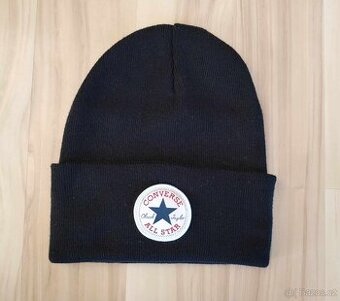 Černá unisex zimní čepice kulich Converse Chuck