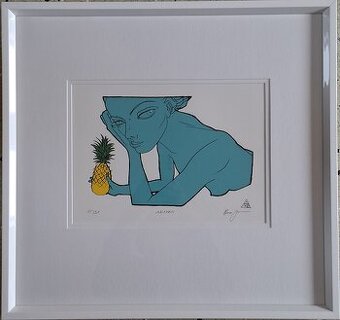 Boris Jirků - Anannas (sítotisk)