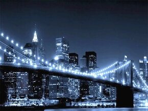 Noční město - diamantové malování