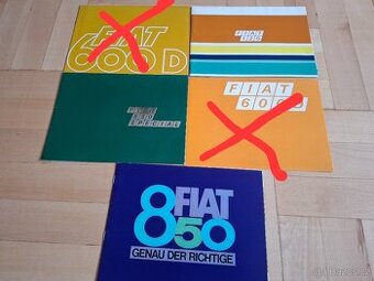 Reklamní prospekty Fiat 125, Fiat 850