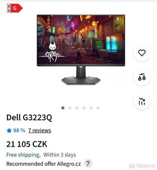 Dell G3223Q Gaming/Productivity Monitor