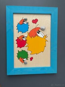 dřevěný dětský obrázek