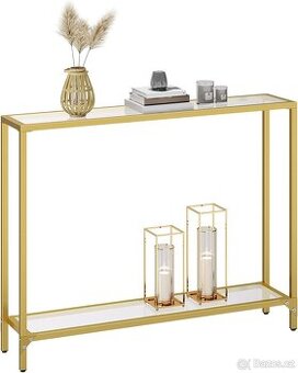 Nový konzolový zlatý stůl