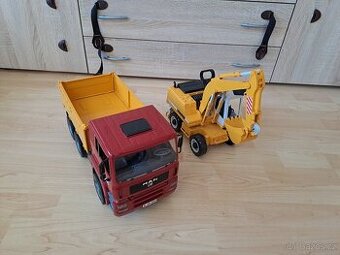 Bruder - MAN TGA nákladní auto s Liebherr bagrem