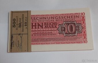 50 ks balíček Wehrmacht 10 Reichsmark 1944,UNC