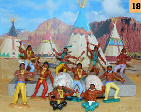 ( 19 ) Timpo Toys originál figurky : indiáni