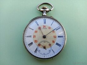 starožitné stříbrné hodinky QUALITE SUPERIE- VERA