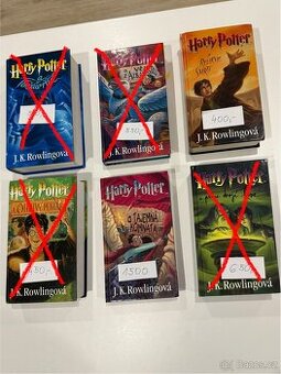 Harry Potter - První vydání dílů: 2 a 7