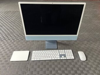 Apple iMac 24″ (2021, M1-8core, 16GB, 500GB SSD) - jako nový