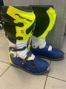 111. Moto boty FORMA TERRAIN TX modro/bílo/fluo žluté 46