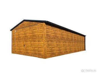 Plechová garáž 4x8m.