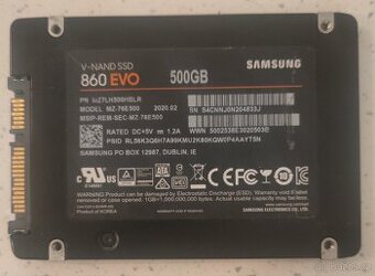 SSD Samsung 860 EVO 500GB, 500,1GB