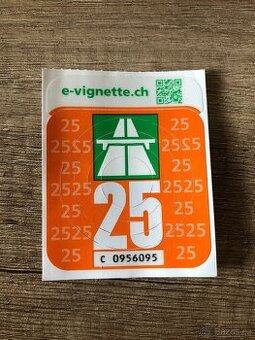 Roční dálniční známka Švýcarsko 2025