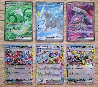 Karty Pokémon ex nových edic - sbírkové, originální
