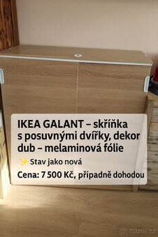 🪵 Skříňka IKEA GALANT s posuvnými dvířky
